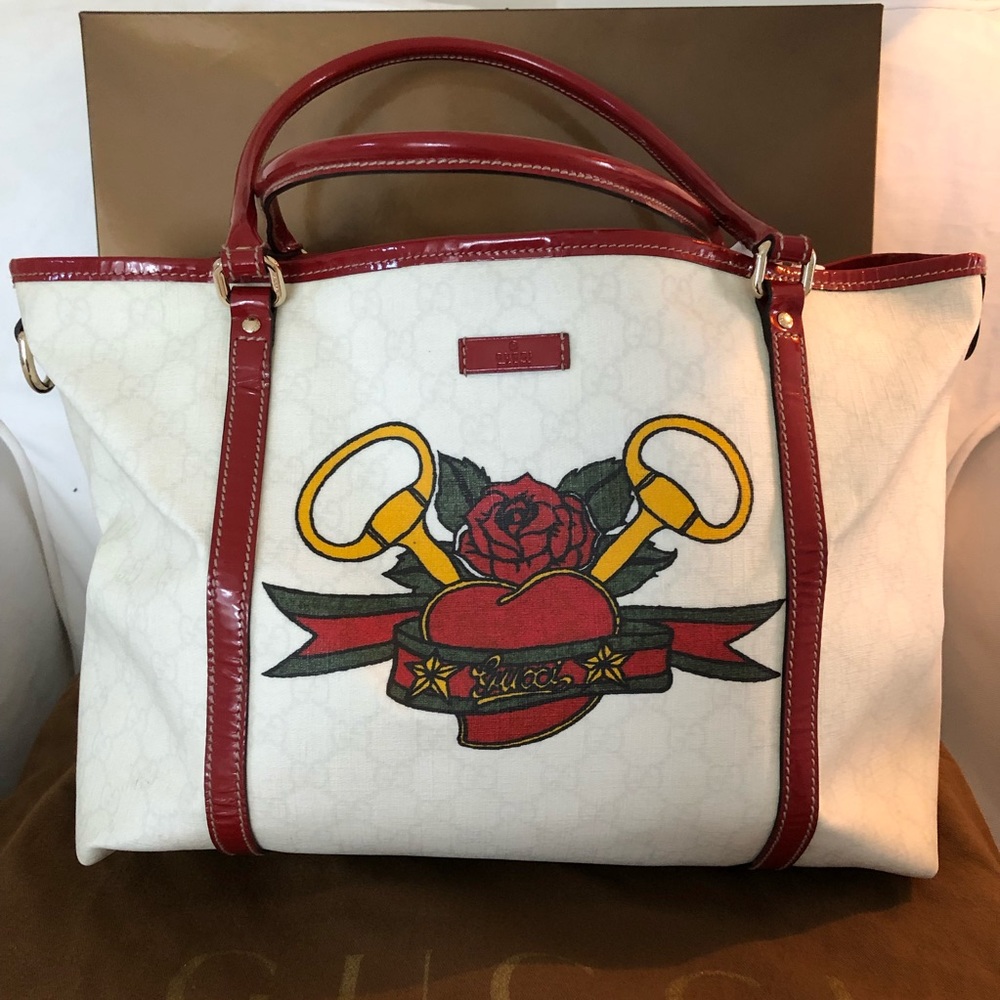 Gucci Tattoo Heart Collection Tote